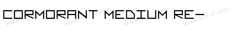 Cormorant Medium Re字体转换